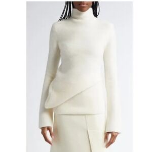 Elegant Cream Turtleneck Sweater
